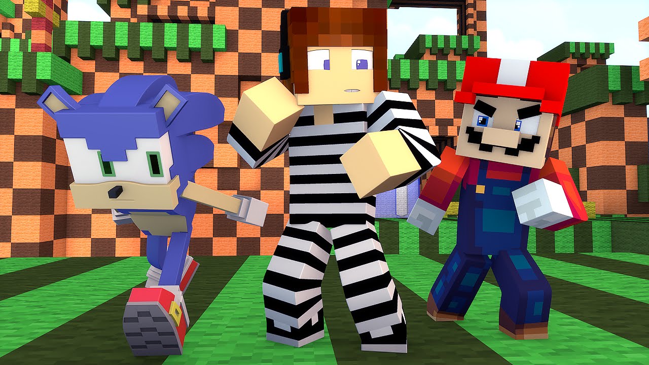 Policia e Ladrão - Desafio do Video Game (Mario Ou Sonic 