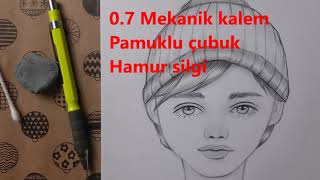 Adım Adım Bereli Erkek Yüz Çizimi Nasıl Yapılır - How to Draw a Beret Male Face Step by Step