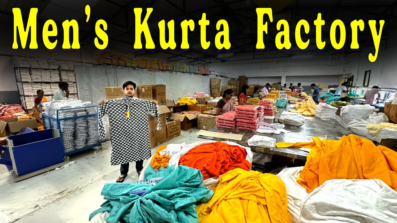 Kurta Factory Ichalkaranji / Men’s Kurta Wholesale / Trending Kurta Manufacturer