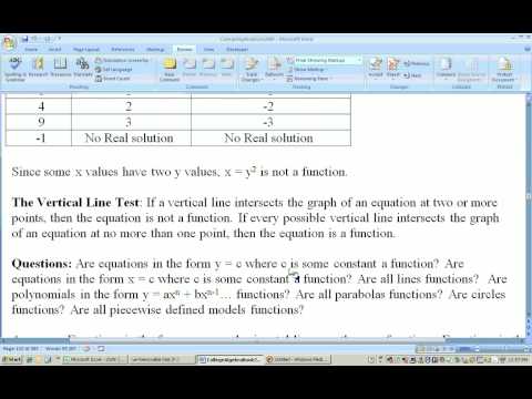 1.4.2 -  Function Notation, Definition and piece-wise defined