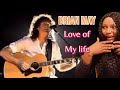 Brian may  love of my life vocal coach react