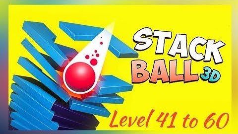Stack Ball Gameplay - Level 41 to 60 | Crash Platforms | Tiny Toons
