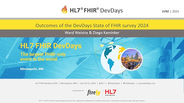 Ward Weistra & Diego Kaminker - Outcomes of the DevDays State of FHIR survey 2024 | DevDays 2024