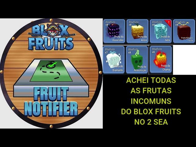 Peguei TODAS AS FRUTAS INCOMUNS DO BLOX FRUITS no 2 sea. Roblox. 