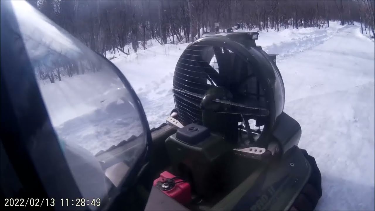 Relaxing Hover on Ice With a Hoverstream Coastal Pro II Hovercraft