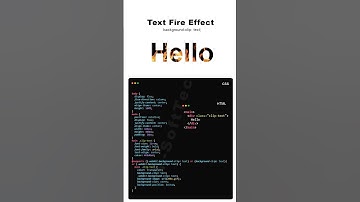 CSS text fire effect using HTML CSS pure CSS text mask #css3 #cssmasking #textmasking #shorts #viral