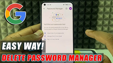 how to delete google password manager?