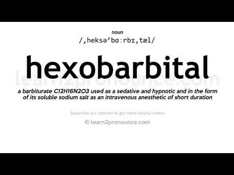 Video: Vad används hexobarbitalnatrium till?