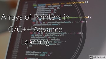 Arrays of Pointers in C/C++ in Urdu/Hindi