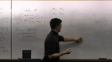 Lecture 2012.01.31 Part 06/9 Exploring Matrices