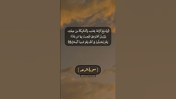سورة الرعد الآية ١٢ و ١٣ بصوت الشيخ محمد صديق المنشاوي