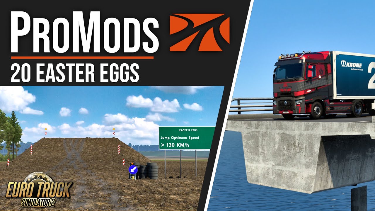  20 Easter Eggs & Secrets in ProMods | Euro Truck Simulator 2 | Toast