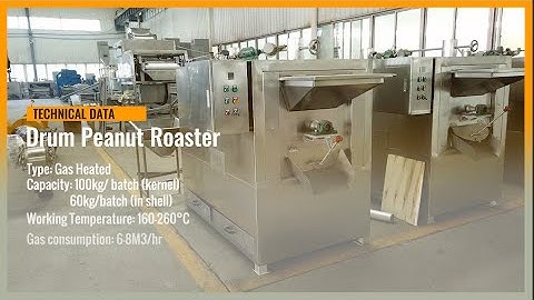 Drum Roaster Operation Tutorial Use Sudan Peanuts Batch Peanut Roasting Machine Manual Tutorial
