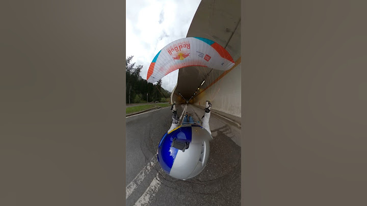 pov flying 152m trough a tunnel #tunnel #worldrecord #paragliding