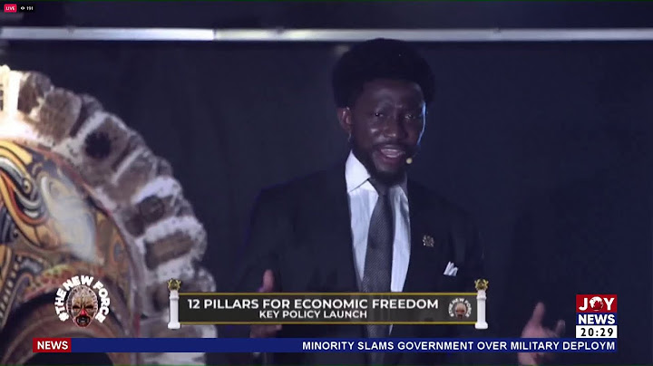 New Force Key Policies Launch: Nana Kwame Bediako launches 12 pillars for economic freedom