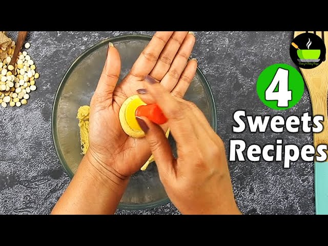 4 Easy Sweets Recipes | Quick & Easy Sweet Recipes | Instant Sweet Recipes | Indian Sweets | She Cooks