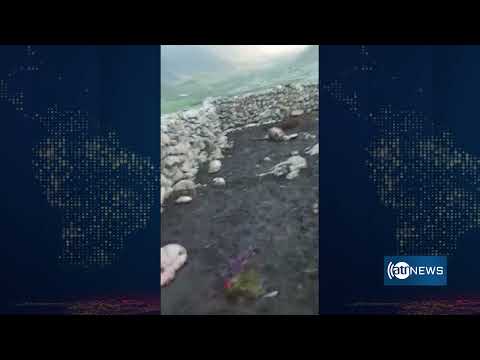 در اثر بارش ژاله در ولسوالی خاش بدخشان نزدیک به ۸۰ راس گوسفند تلف شدند