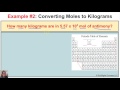 Moles and Kilograms Conversion Quiz