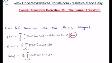 Fourier Transform Derivation 1/3