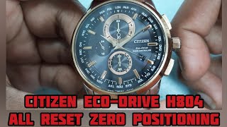 Citizen Eco-Drive H804 All Reset Zero Positioning Tutorial | SolimBD | Radio Controlled Watch