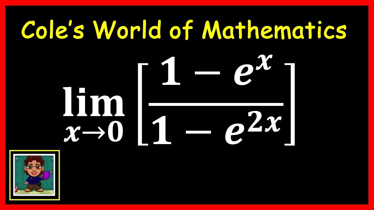 Limit 1 E x 1 E 2x Calculus YouTube limit-1-e-x-1-e-2x-calculus-youtube