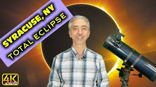 syracuse new york total solar eclipse planning april 8, 2024 (4k uhd)