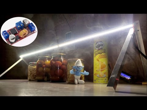 Аварийная кухонная люстра из алюминиевого уголка и светодиодной ленте SMD 3010 + XL4015