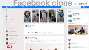 FACEBOOK Clone- HTML & CSS | Projects | From Great Stack YouTube Channel