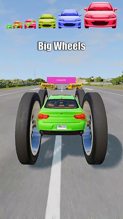 Big & Small Cars Vs Bus - BeamNG.Drive