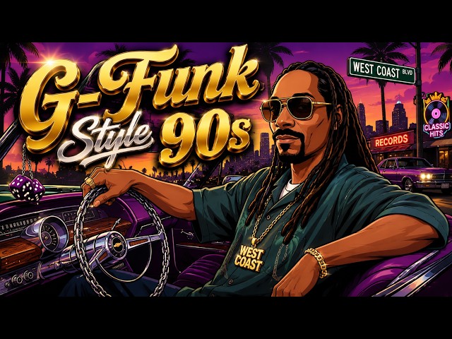 G-Funk Style 90s 💥 Snoop Dogg, 2Pac, Dr. Dre, Ice Cube | Best