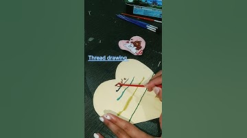 Amazing Thread 🧵 painting #shorts #drawing #art #viral #@Sakshi_2.6