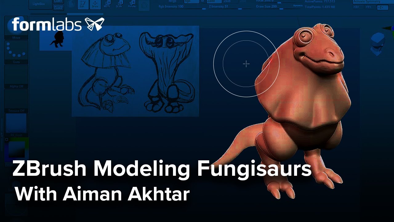 [TUTORIAL] Modeling Characters in ZBrush for 3D Printing [ft. Aiman ...