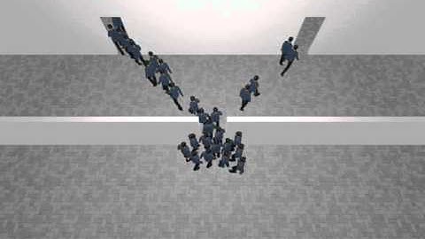 Following Behaviour - Exit Choice - Evacuation Modelling