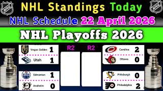 Nhl Playoffs 2026 | NHL Schedule 22 April 2026 | NHL Today Games Result | #NHL
