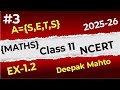 Class 11 Maths||Empty set, Finite Infinite set, Equal Sets Ncert+PYQ Deepak Mahto