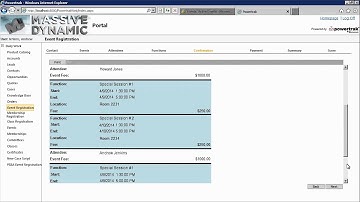 Powertrak Event Management - Portal Registration and Payments