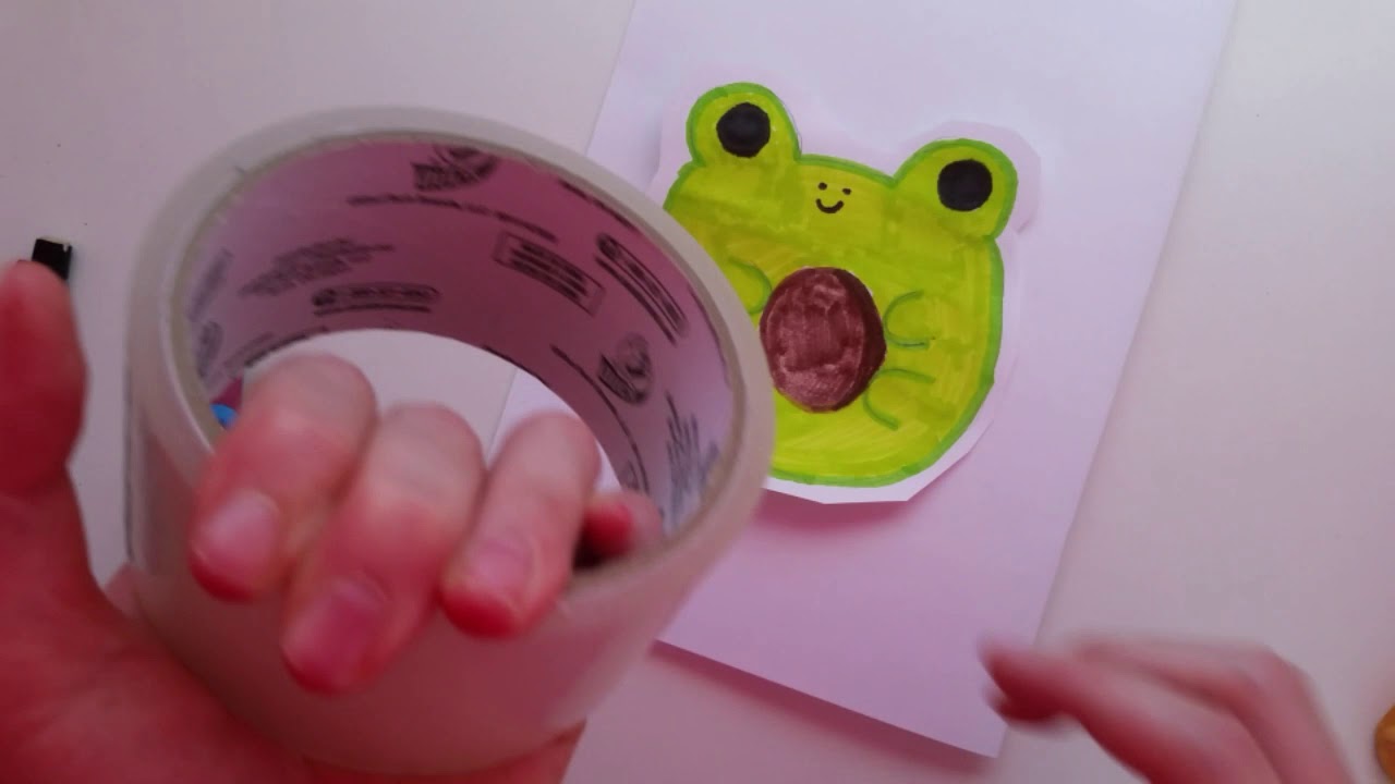 DIY Frog Avacado (Frogacado) Paper Squishy 