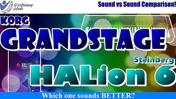 Korg GRANDSTAGE vs Steinberg HALion 6:  Sound vs Sound COMPARISON!