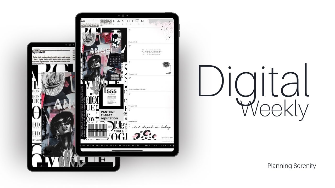DIGITAL PLAN WITH ME | LUXNOTE DIGITAL PLANNER - YouTube