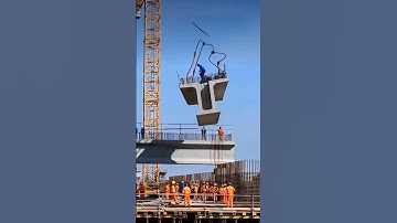 FLYING Concrete Block Almost Crushed the Worker-Crane Lifting FAILED! #fail #construction #bridge