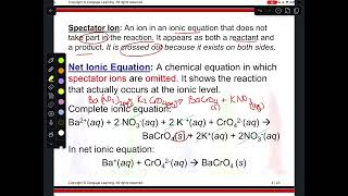 Ch 4 ( Pt 3)  Net Ionic Equations 