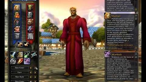 World of Warcraft Character Creation