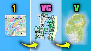 Maps in GTA Games (Evolution)