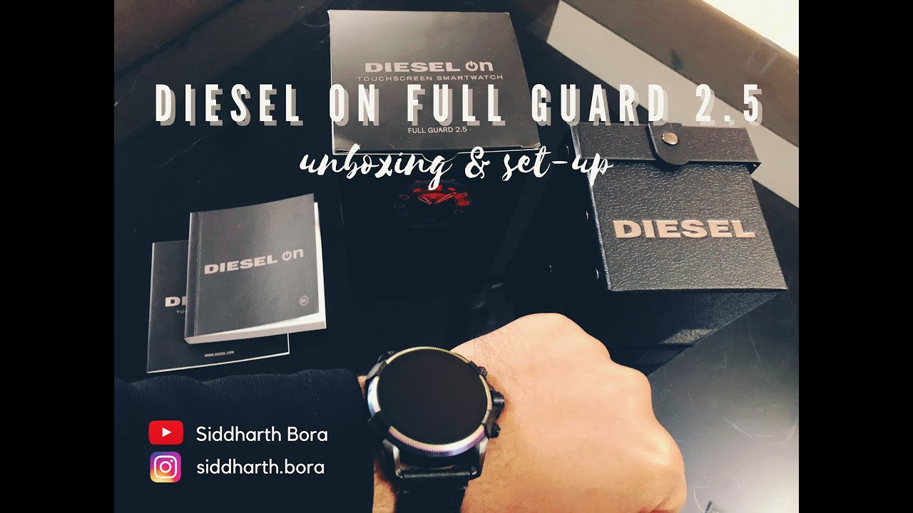 DIESEL ON FULL GUARD 2.5 | Smartwatch | Unboxing | Set up | Wear OS by  Google | Connecting to iOS