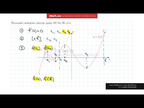 Видео: Функцийн хамгийн том утгыг хэрхэн олох вэ?