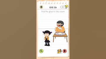 Brain Test All-Star: IQ Boost level 306 || brain out level 306 || find the ghost || #braintest #iq