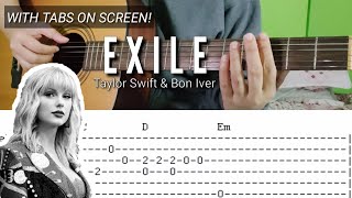 exile fingerstyle guitar cover (tabs) - taylor swift bon iver | abz collado