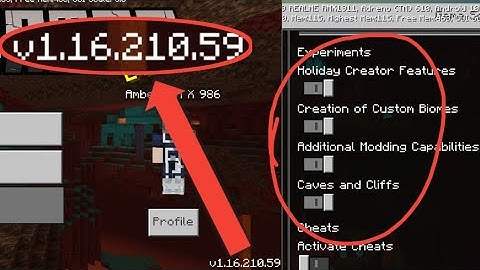 MINECRAFT V 1.16.210.59 - CAVE UPDATE