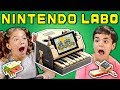 KIDS REACT TO NINTENDO LABO (Cardboard Video Games?!)