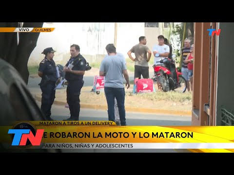 QUILMES I Mataron a un repartidor le dieron dos disparos y le robaron la moto